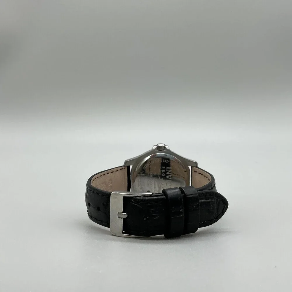 Invicta Pro Diver Womens Watch 33mm MOP Black Leather Band 50M New Battery